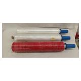 3 rolls of shrink wrap 20' wide rolls