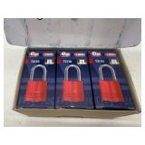 3-pack of ABUS Red Safety Padlocks