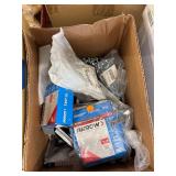 Staples, hex head cap screws, assorted hardware