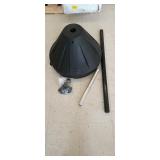 4 magic master sidewalk sign bases, black