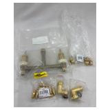 Brass hex nipples 1/4ï¿½,