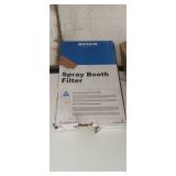 Binks spray booth filter has some damage