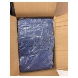 Hooded nonskid boot coverall, blue size L. 25 pair