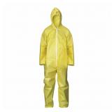 Box of 12 condor hooded coverall yellow size 4xl