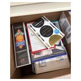 Box of assorted books