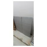 Metal panels with holes along edge