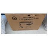 Igloo cooler rack with adjustable strap