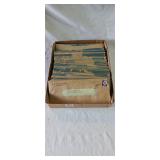 Assorted vintage bank statements in stamped