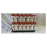 Vintage Griffith's Milk Glass Spice Jar Set