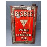 Vintage Bieber pure raw Linseed oil tin