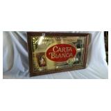 Carta Blanca mirror advertising sign 23.5' x 15.5'