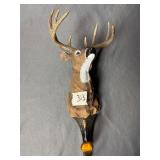 Decorative resin deer head wall hook