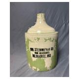 vintage stoneware advertising jug