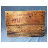 Genuine giant grips wooden crate