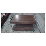 Metal framed cart on casters