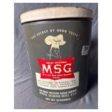 Vintage Great Western MSG Crystals tin 10 pounds