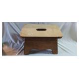 Small wood step stool 15' x 9.5' x 10.25'