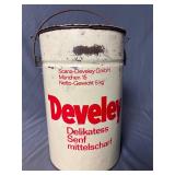 Vintage Develey Delikatess Senf bucket