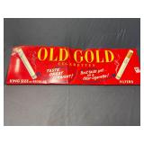 Vintage metal Old Gold cigarettes metal sign