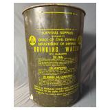 Vintage 17.5-gallon drinking water container