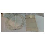 Vintage doily and hand towel