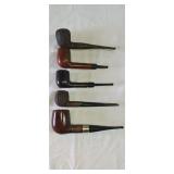 Five - Vintage Estate Tobacco Pipes 4.5' - 6'
