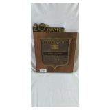 20 Year service award from Exxon plaque