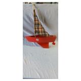 Wooden sailboat decor 22' tall 16' wide