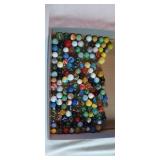 Assorted marbles in sandwich bag