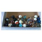 Sandwich bag of shooter marbles