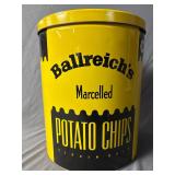 Ballreich's Marcelled potato chips tin
