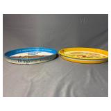 2 - Heileman's Old Style Beer metal serving tray