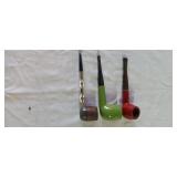 Three - Vintage Tobacco Pipes - (1) Marked Venturi