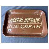 Baker's Hygrade ice cream metal tray