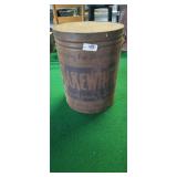 Vintage flake white 45lb can of vegetable product