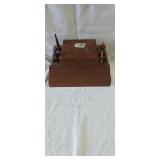 Fairfax Wood Smoking Stand with Center Humidor &