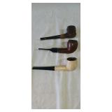 Three - Vintage assorted Tobacco Pipes 5.25'x6.25'
