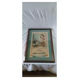 Framed jacks place advertising calendar 1948