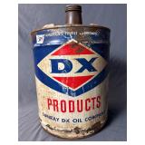 Vintage DX Products 5-gallon oil can
