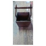 Primitive Unmarked Wooden Grain Bucket