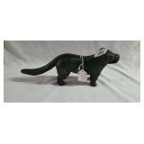 Antique cast iron dog shaped nutcracker 5' tall