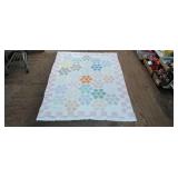 Patchwork quilt has some wear 58' x 83'
