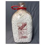 Sunshine Farms Brand glass milk jug