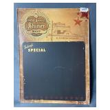 Vintage metal Spoetzl Brewery commemorative sign