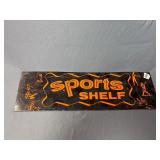 Vintage metal graphic Sports Shelf sign