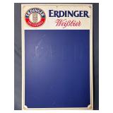Plastic Erdinger Weissbräu metal beer sign