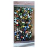 Assorted marbles in sandwich bag