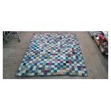 Patchwork quilt with some wear 77' x 63'