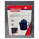 Coleman 9 cup enamel percolator