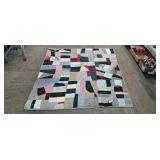 Patchwork quilt has some wear 68* x 74'